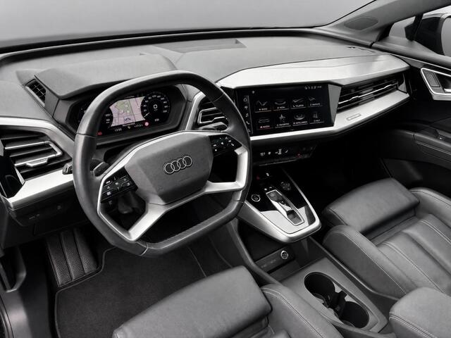 Audi Q4 Sportback e-tron 35 S edition 55 kWh / 170pk · Panoramadak · Apple/Android Car Play · Lederen bekleding · Stoelverwarming · 21'' Velgen ·