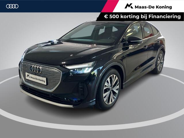 Audi Q4 Sportback e-tron 40 Advanced 150kW/204PK 82 kWh · Panoramadak · Trekhaak · Stoelverwarming · Apple/Android Car Play