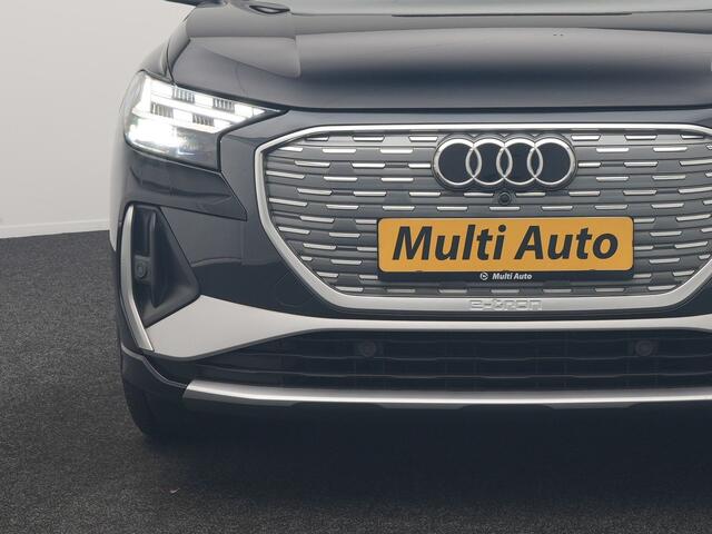 Audi Q4 Sportback e-tron 35 S Line 55 kWh 170pk Dealer O.H. | Panodak | Adaptive Cruise | Camera | Matrix LED | Lederen Comfortstoelen Verwarmd | Virtual Cockpit | Lane Assist | DAB | 21"L.M |