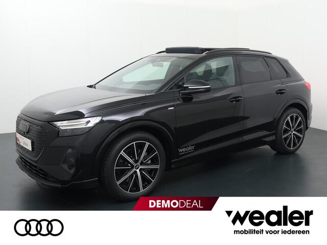Audi Q4 e-tron 45 quattro S Edition 82 kWh Panoramadak | Privacy Glas | Zwart Optiekpakket Plus | Ambiente verlichting kleur | Achteruitrijcamera | Adaptive Cruise Controle | Trekhaak |