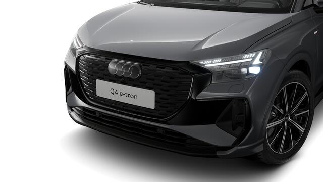 Audi Q4 e-tron Q4 45 e-tron quattro 286 1AT S edition Automaat | MMI navigatie plus | Velgen Audi Sport, 10-spaak-ster-aero, zwart, glansgedraaid | Privacy glas | Audi Virtual Cockpit | Matrix-ledkoplampen met Audi-laserlicht, ledachterlichten, lichtanimatie, dynamische