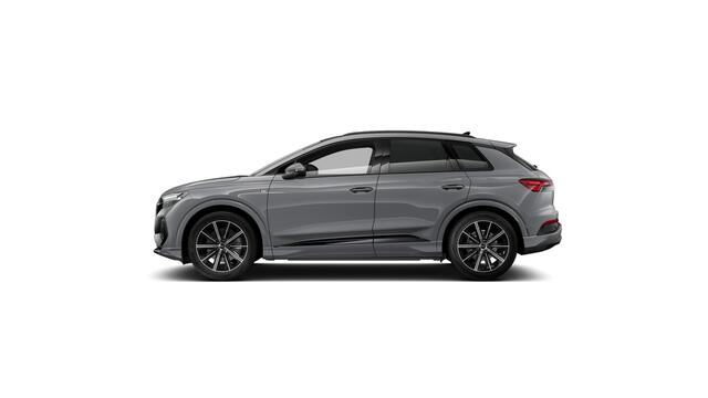 Audi Q4 e-tron Q4 45 e-tron quattro 286 1AT S edition Automaat | MMI navigatie plus | Velgen Audi Sport, 10-spaak-ster-aero, zwart, glansgedraaid | Privacy glas | Audi Virtual Cockpit | Matrix-ledkoplampen met Audi-laserlicht, ledachterlichten, lichtanimatie, dynamische