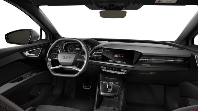 Audi Q4 e-tron Q4 45 e-tron quattro 286 1AT S edition Automaat | MMI navigatie plus | Velgen Audi Sport, 10-spaak-ster-aero, zwart, glansgedraaid | Privacy glas | Audi Virtual Cockpit | Matrix-ledkoplampen met Audi-laserlicht, ledachterlichten, lichtanimatie, dynamische