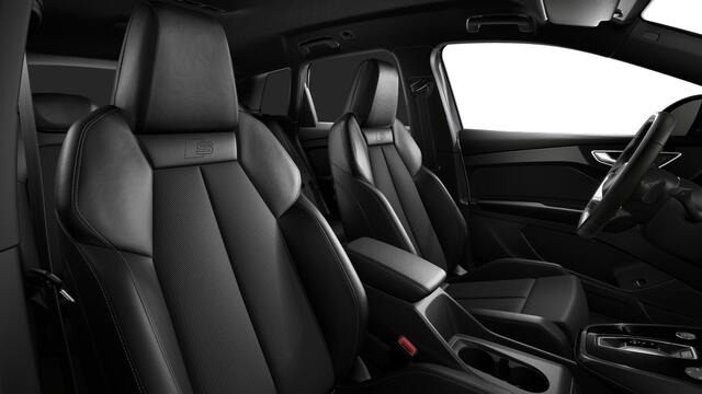 Audi Q4 e-tron Q4 45 e-tron quattro 286 1AT S edition Automaat | Verwarmbare voorstoelen | Audi Virtual Cockpit | Servosluiting achterklep | Matrix LED-koplampen | Privacy glas | Velgen, 5-Y-spaak, grafietgrijs, glansgedraaid | S line-interieur met sportstoelen en zwart