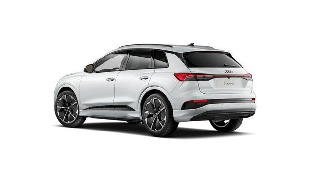 Audi Q4 e-tron Q4 45 e-tron quattro 286 1AT S edition Automaat | Velgen Audi Sport, 5-arm-rotor-aero, zwart, glansgedraaid | MMI navigatie plus | Privacy glas | Audi Virtual Cockpit | Audi soundsystem | Matrix-ledkoplampen met Audi-laserlicht, ledachterlichten, lichtani