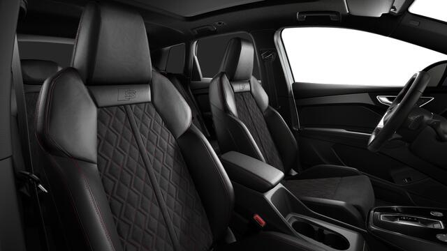 Audi Q4 e-tron Q4 45 e-tron quattro 286 1AT S edition Automaat | Velgen Audi Sport, 5-arm-rotor-aero, zwart, glansgedraaid | MMI navigatie plus | Privacy glas | Audi Virtual Cockpit | Audi soundsystem | Matrix-ledkoplampen met Audi-laserlicht, ledachterlichten, lichtani