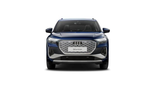 Audi Q4 e-tron Q4 45 e-tron quattro 286 1AT S edition Automaat | Verwarmbare voorstoelen | Audi Virtual Cockpit | Servosluiting achterklep | Privacy glas | MMI navigatie plus | S line-interieur met sportstoelen en zwarte stoffen-kunstlederen bekleding | Audi soundsystem