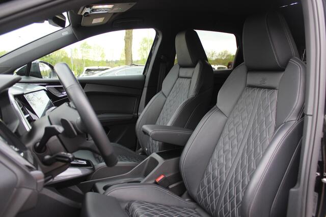 Audi Q4 e-tron 50 quattro Launch edition S Competition 77 kWh / Camera / Head-up / 20'' / Keyless / RS Seats / Sonos audio / Stoelverwarming / Dodehoek / DAB / ACC / Warmtepomp
