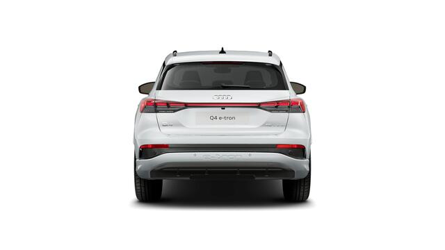 Audi Q4 e-tron Q4 45 e-tron quattro 286 1AT S edition Automaat | MMI navigatie plus | Audi Virtual Cockpit | Velgen, 5-Y-spaak, grafietgrijs, glansgedraaid | Verwarmbare voorstoelen | Servosluiting achterklep | S line-interieur met sportstoelen en zwarte stoffen-kunstle
