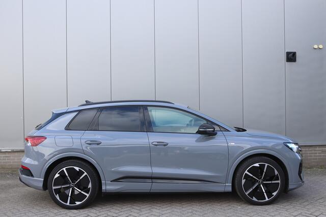 Audi Q4 e-tron 35 S edition 55 kWh Black Optiek S-Line/Sonos/LED/ACC/Camera/Leder/Elek. klep/21"
