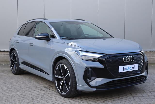 Audi Q4 e-tron 35 S edition 55 kWh Black Optiek S-Line/Sonos/LED/ACC/Camera/Leder/Elek. klep/21"