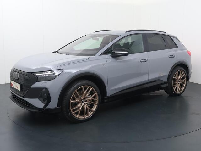 Audi Q4 e-tron 45 quattro S Edition 82 kWh | 286 PK | SoH 100% | Trekhaak | Matrix LED koplampen | Warmtepomp | 21" LM velgen | S line |