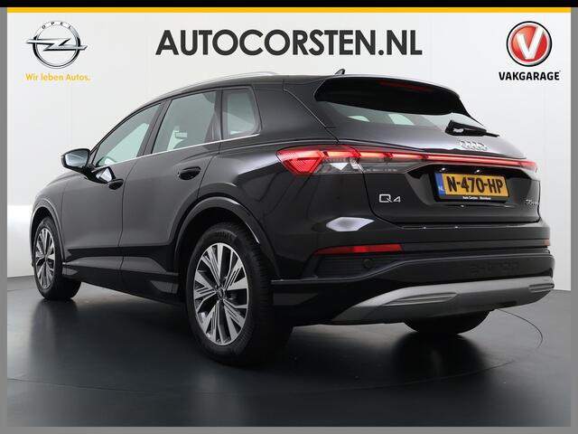 Audi Q4 e-tron L.E. Advanced Plus Pano-dak-Schuifdak Adap.Cruise W-pomp Navi-Plus Sportst.+Verwarmd PDC-a+v Matrix Led Camera Lmv 19" Elek.Achterklep Virtual Cockpit E-Call Bordherkenning Audi Connect +Phone-Box Keyless-Go A-Licht-Dynamisch S.O.H. 92% 1e Eigenaar Origin