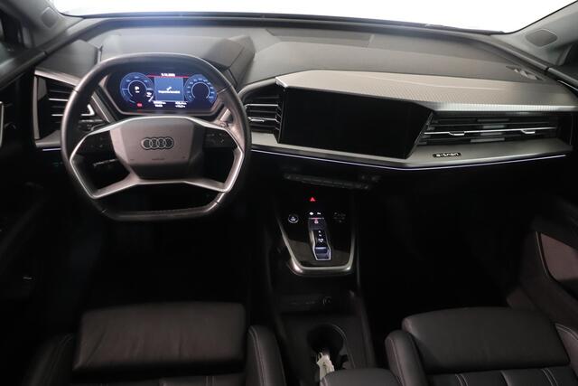 Audi Q4 e-tron 40 Launch edition Advanced 77 kWh | Warmtepomp | Leder bekleding | 20" Lichtmetaal | Parkeersesoren | Navigatie | LED matrix koplampen |
