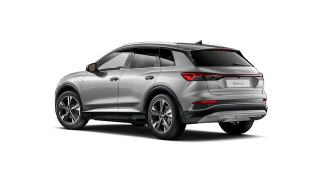 Audi Q4 e-tron 40 S edition 77 kWh Assistentiepakket plus - Dynamic pakket plus - Veiligheidspakket plus - Stoelverwarming voorin - Sportstoelen - Warmtepomp - Verwarmbaar stuurwiel - Privacy glas - Lane departure warning -
