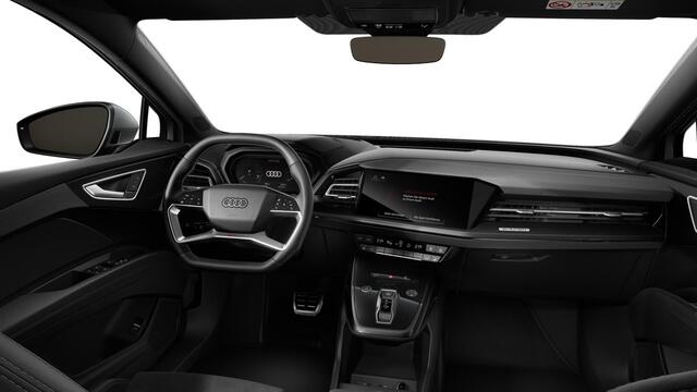 Audi Q4 e-tron 40 S edition 77 kWh Assistentiepakket plus - Dynamic pakket plus - Veiligheidspakket plus - Stoelverwarming voorin - Sportstoelen - Warmtepomp - Verwarmbaar stuurwiel - Privacy glas - Lane departure warning -
