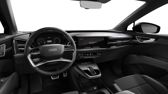 Audi Q4 e-tron 40 Advanced edition 77 kWh Panoramadak - Optiekpakket zwart - Comfortpakket- MMI navigatie plus - Assistentiepakket plus - Dynamic pakket - Stoelverwarming voorin - Sportstoelen - Warmtewerend glas -