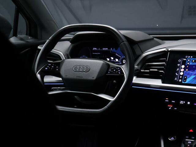Audi Q4 e-tron 40 Launch edition Advanced Plus 77 kWh [APPLE CARPLAY, ANDROID, DIGITAL DASH, STOELVERWARMING, ADAPTIVE CRUISE, CAMERA, PDC V+A, ELEK. ACHTERKLEP, CLIMATE, NIEUWSTAAT]