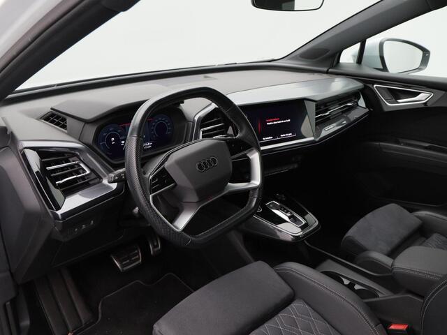 Audi Q4 e-tron 40 Launch edition S Competition 77 kWh | Adaptive Cruise | Climate Control | Stoelverwarming | Trekhaak | Navigatie | Camera | Carplay | 21 Inch | 121.262 Km!!