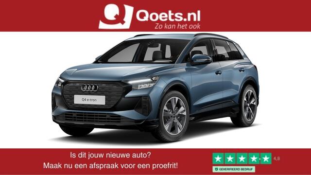 Audi Q4 e-tron 40 Edition 77 kWh Optiekpakket zwart - Comfortpakket - MMI navigatie plus - Assistentiepakket plus - Veiligheidspakket plus - Privacy glas - Delen in glasoptiek zwart - Warmtewerend glas -