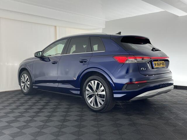 Audi Q4 e-tron 40 Advanced edition 77 kWh [ 3-Fase ] {SOH-92%} (INCL.BTW) Aut.*HEAT-PUMP | NAVI-FULLMAP | MATRIX-LED | KEYLESS | AUDI-SOUND | DIGI-COCKPIT | DAB | CARPLAY | HEATED-SPORTSEATS | PRIVACYGLASS | CRUISE | 19''ALU*