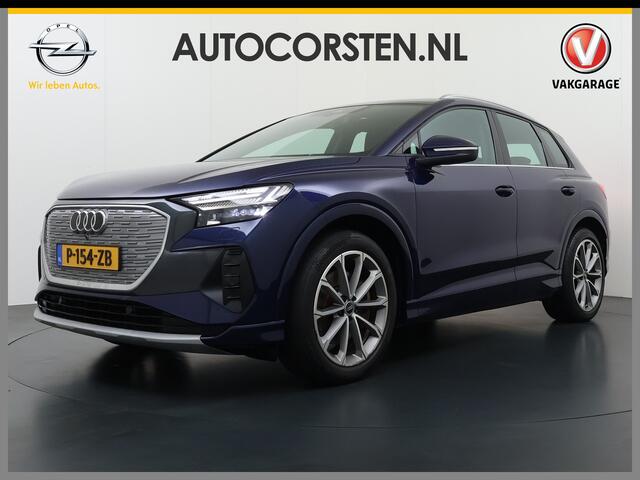 Audi Q4 e-tron 40 204pk AUT. 82kWh Advanced Launch Ed. SOH 97% Warmtepomp Matrix-Led Adaptive-Cruis Audi-Sound System Apple Carplay Android Auto Navi 3-Zone Ecc Camera Pdc 3 fase laden Stoelverwarming Lmv 20" DAB Bluetooth Elek.Achterklep ¤ 63.000 nieuw Origineel Nederl