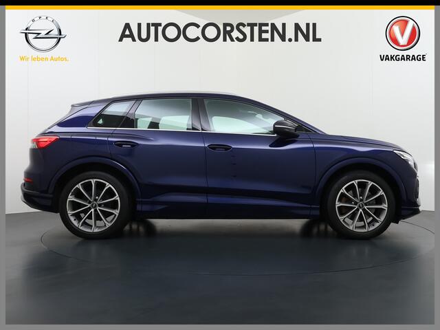 Audi Q4 e-tron 40 204pk AUT. 82kWh Advanced Launch Ed. SOH 97% Warmtepomp Matrix-Led Adaptive-Cruis Audi-Sound System Apple Carplay Android Auto Navi 3-Zone Ecc Camera Pdc 3 fase laden Stoelverwarming Lmv 20" DAB Bluetooth Elek.Achterklep ¤ 63.000 nieuw Origineel Nederl