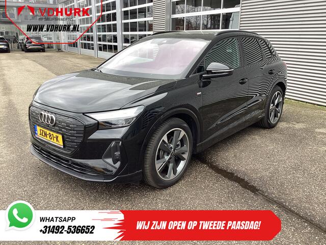 Audi Q4 e-tron 40 77kWh 523 km WLTP S-Line/ Pano/ Keyless/ Virtual Cockpit/ Leder/ Stoelverw./ Elek.Klep/ 20" LMV/ Climate/ PDC
