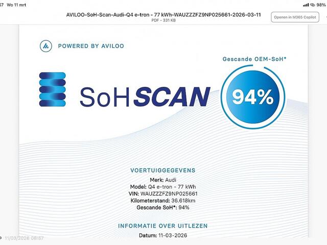 Audi Q4 e-tron 40 S Line 77 kWh *SOH 94%* SONOS | LEDER | EL. STOEL