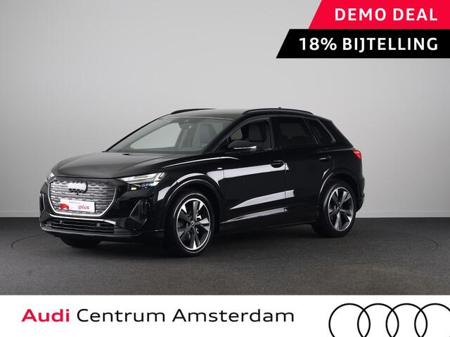 Audi Q4 e-tron 45 quattro S edition Competition 82 kWh 286pk | Assistentiepakket plus | Ambiente verlichting | Optiekpakket zwart plus | Privacy glas |