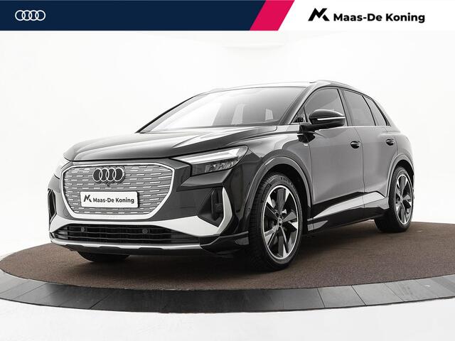 Audi Q4 e-tron 40 S edition 77 kWh · SOH 97,4% · Panoramadak · Camera · Head-Up Display · Stoelverwarming · Apple/Android Car Play · Adaptive Cruise Control · 20"Velgen ·