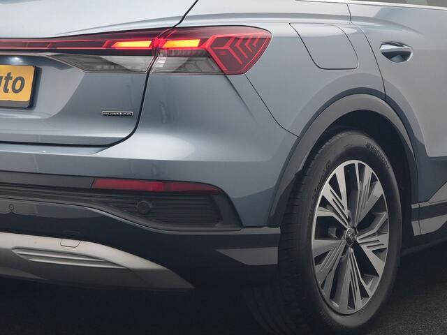 Audi Q4 e-tron 45 Quattro S Line 82 kWh 265pk Dealer O.H. | Trekhaak Af Fabriek | Panodak | Adaptive Cruise | Camera | Sportstoelen Memory & Verwarmd | Sfeerverlichting | Keyless | Navigatie | DAB |