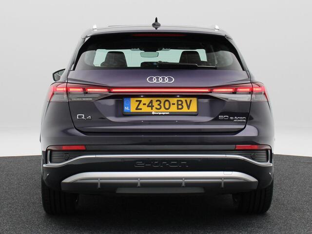 Audi Q4 e-tron 50 quattro Advanced edition 77 kWh 299 Pk | Stoelverwarming | Adaptive Cruise | CarPlay | Matrix LED | Camera | SONOS Audio | Warmtepomp | 20 Inch | 121.724 Km !!