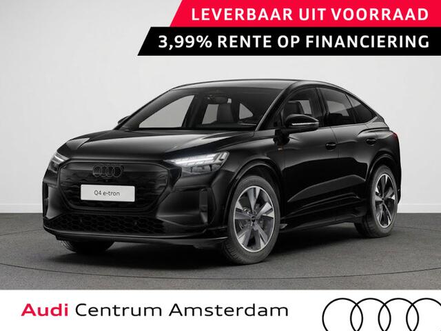 Audi Q4 e-tron S edition e-tron 82 kWh 286 pk | Glazen panoramadak | Trekhaak | Techniekpakket plus | Optiekpakket zwart-glanzend |