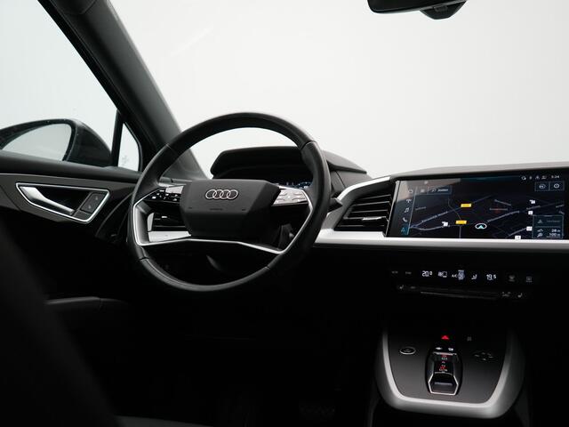 Audi Q4 e-tron 40 Edition 77 kWh 204pk Dealer O.H | Adaptive Cruise | Camera | Sportstoelen Verwarmd | BLIS | Keyless | Virtual | Navigatie | DAB | 19"L.M |