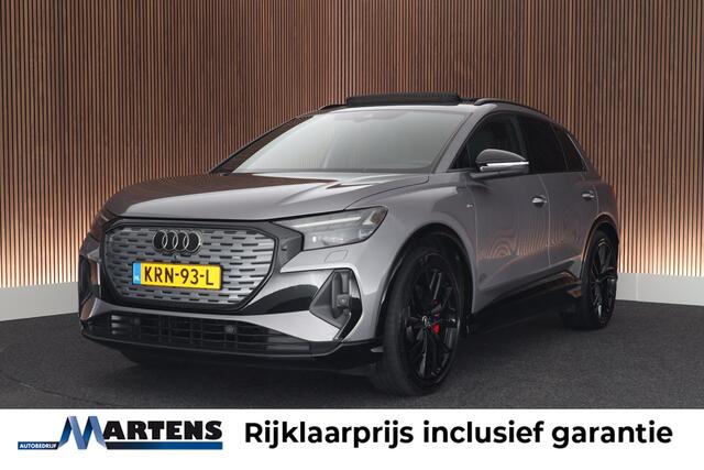 Audi Q4 e-tron 40 204pk Launch edition S Competition 77 kWh Panoramadak Trekhaak Leder ACC Sonos HUD Matrix Camera Memory Navigatie S-Line