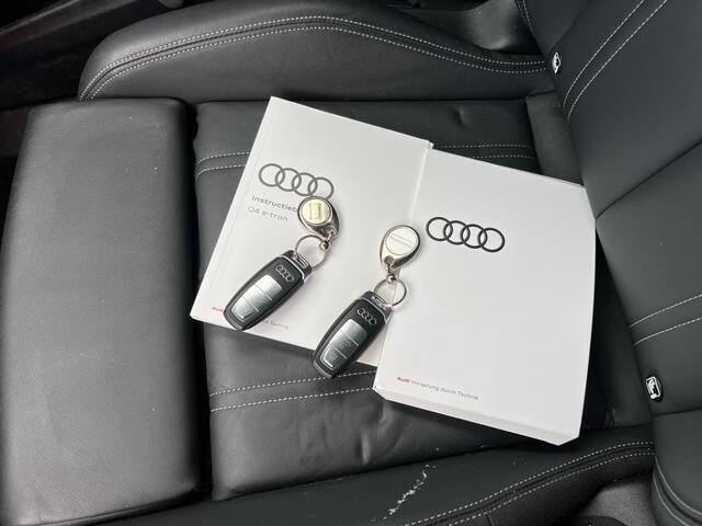Audi Q4 e-tron 40 Launch edition Advanced Plus 77 kWh / SOH 93%/ AUTOMAAT/ LEER/ WARMTEPOMP/ CRUISE/ PARK.SENSOREN V+A/ CAMERA/ SMARTPHONE INTERFACE/ STOELVERWARMING/ DIGITAL DASH/ NAVI/ CLIMA/ 21'' LMV