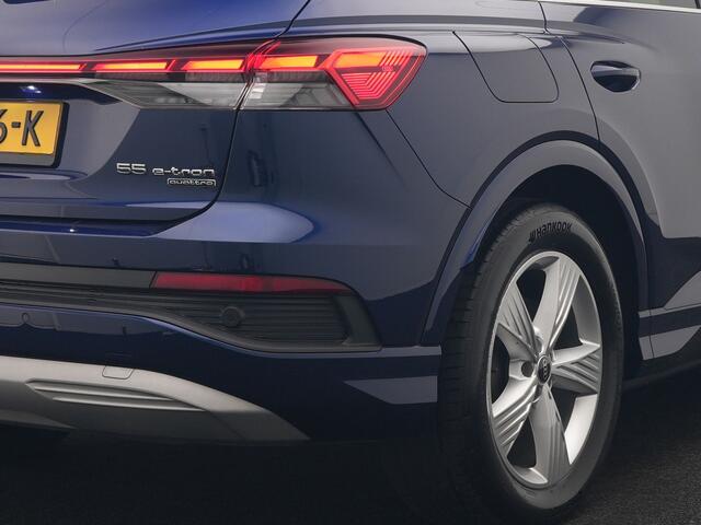 Audi Q4 e-tron 55 Quattro Advanced edition 82 kWh 340pk | Panodak | Adaptive Cruise | Head Up | Sonos Audio | Camera | Matrix LED | Stoelen & Stuur Verwarmd | Blis | Apple Carplay | Navigatie | DAB |