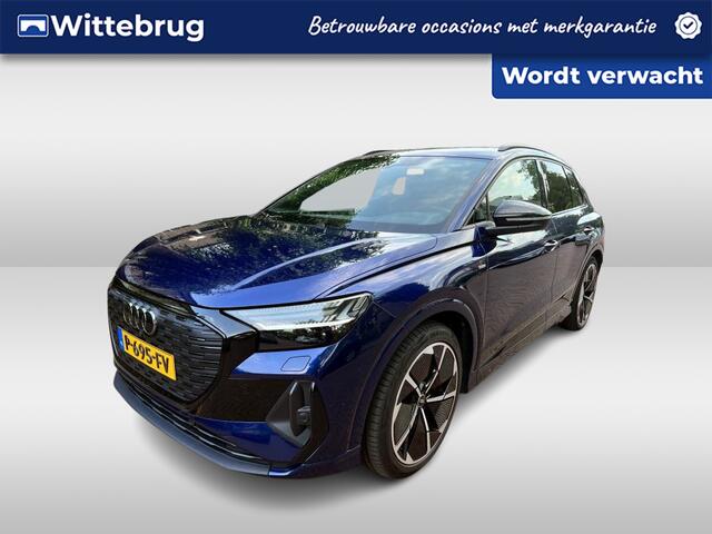 Audi Q4 e-tron 40 S-Line 77 kWh / AUTOMAAT/ WARMTEPOMP/ DIGITAL DASH/ ALCANTARA&LEDER/ CLIMATE/ STOELVERWARMING/ CRUISE/ NAVI