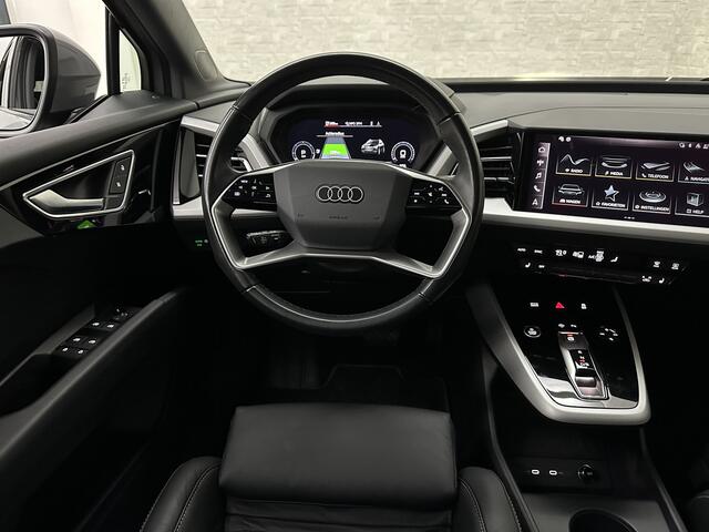 Audi Q4 e-tron 40 204PK 77 kWh | #RS-Leder | Uniek-Interieur | ACC | Sportstoelen | Getint Glas | MMI+ | Dynamic-Pakket | Stoelverwarming | Zwarte Hemelbekleding | LED | Lane Assist |