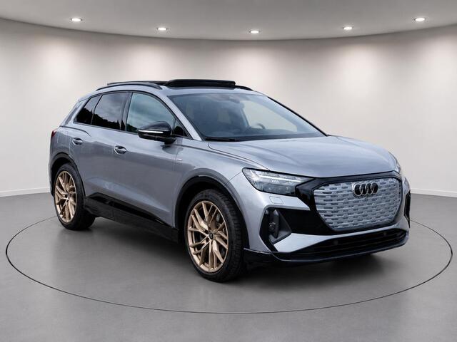 Audi Q4 e-tron 40 S edition Brons 77 kWh Martix Panorama 21 Inch Sonos Sound Haed Up Leer