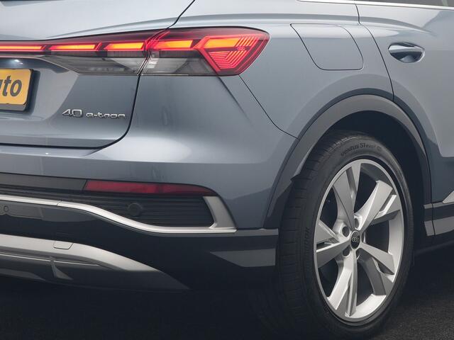 Audi Q4 e-tron 40 S Line 82 kWh 204pk Dealer O.H | Trekhaak Af Fabriek | Adaptive Cruise | Keyless | Lederen Sportstoelen Verwarmd | BLIS | Apple Carplay | Lane Assist | Virtual | Navigatie | DAB | 20"L.M |