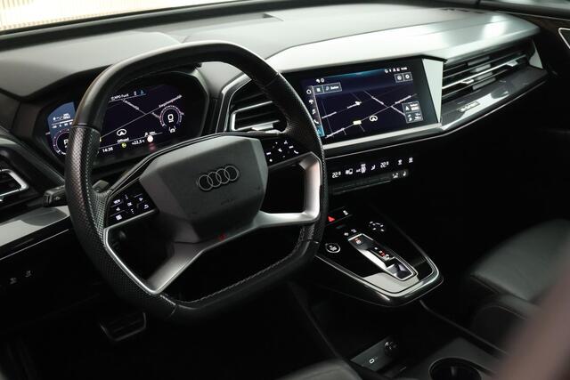 Audi Q4 e-tron 50 299pk quattro S edition 77 kWh SOH 90% Trekhaak Camera Leder Memory Navigatie 2x S-Line