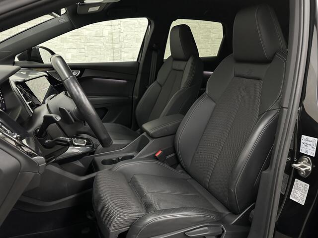 Audi Q4 e-tron 40 S-Line 77 kWh 204PK | Sportstoelen | Warmtepomp | Sonos Sound | H-Leder | 20" | 5x Q4 OP VOORRAAD! | Zwarte Hemelbekleding | S-Line in & Exterieur | Sportstuur | MMi+ | Rijklaarprijs! 27850,= excl. BTW.
