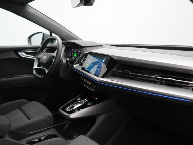 Audi Q4 e-tron 35 Advanced edition 55 kWh 170pk Dealer O.H. | SOH 91.9% | Panodak | Adaptive Cruise | Camera | Sonos Audio | Matrix LED | Sportstoelen Verwarmd | Apple Carplay | Sfeerverlichting | DAB | Virtual | 19"L.M |