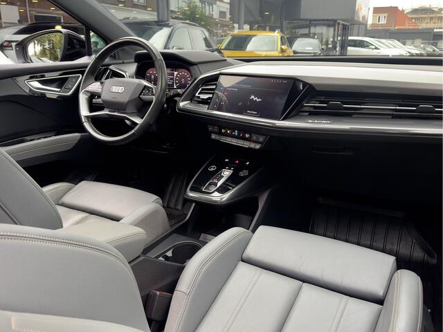 Audi Q4 e-tron 50 QUATTRO 3X S-LINE COMPETITION-EDITION 77 KWH/300PK SOH 92.47% LEDER PANODAK NAVI CAMERA DIGI-DASH APPLE-CARPLAY LED 20INCHE