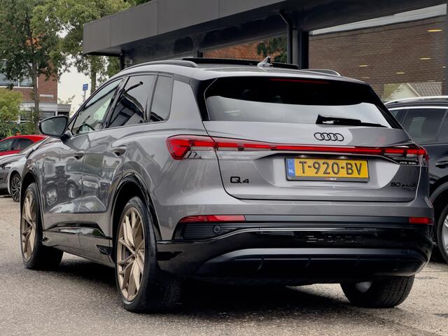 Audi Q4 e-tron 50 QUATTRO 3X S-LINE COMPETITION-EDITION 77 KWH/300PK SOH 92.47% LEDER PANODAK NAVI CAMERA DIGI-DASH APPLE-CARPLAY LED 20INCHE