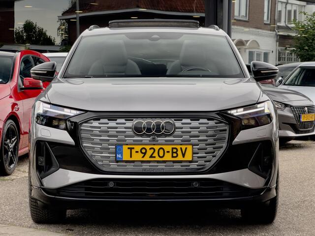 Audi Q4 e-tron 50 QUATTRO 3X S-LINE COMPETITION-EDITION 77 KWH/300PK SOH 92.47% LEDER PANODAK NAVI CAMERA DIGI-DASH APPLE-CARPLAY LED 20INCHE