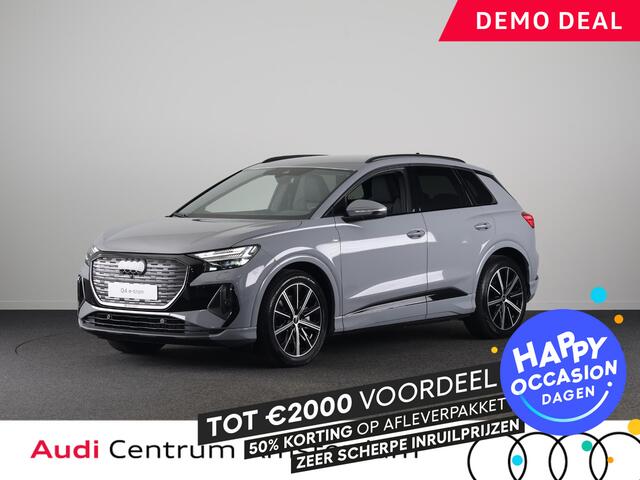 Audi Q4 e-tron 45 S edition Competition e-tron 82 kWh 286 pk | Navigatie | Stoelverwarming | Assistentiepakket plus | Comfortpakket | Ambient lichtpakket | Optiekpakket zwart plus | 20 inch Lichtmetalen velgen
