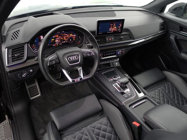 Audi Q5 3.0 TFSI SQ5 Quattro Pro Line Plus Aut- Design Sport Leder, Full Carbon, Head Up, Sfeerverlichting, Stoelmassage, 360 Camera